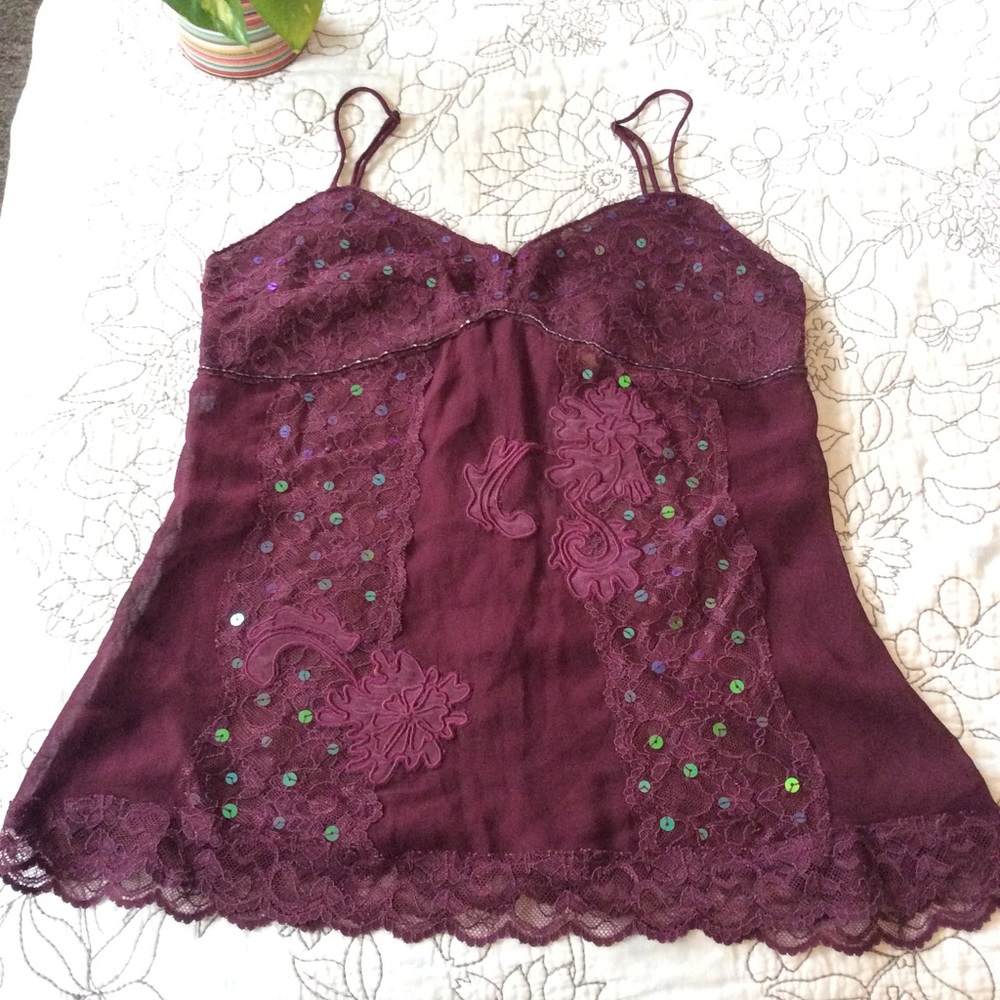 Burgundy camisole
